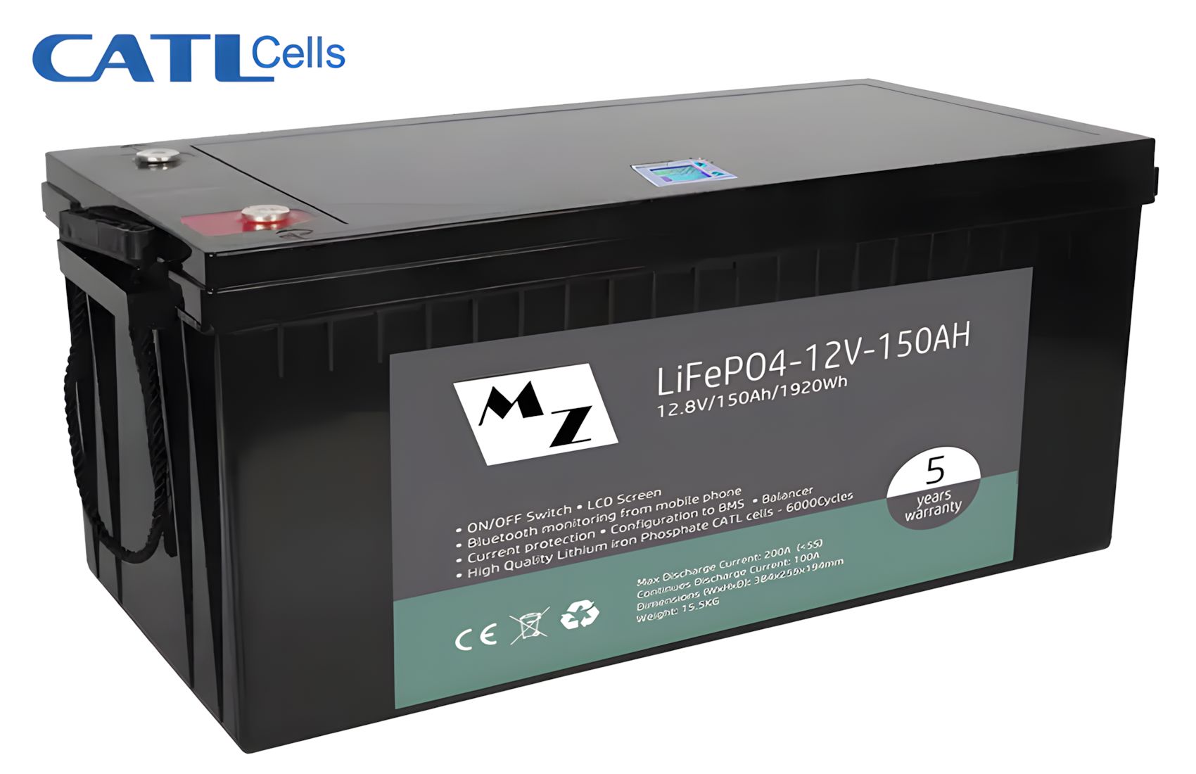 LiFePO4 1536Wh 48V 30Ah